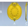 Oval Floral Medallion - STL 3D Model for CNC Routing