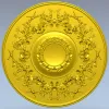 Victorian Floral Rosette - STL 3D Model for CNC Milling