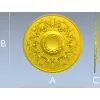 Victorian Floral Rosette - STL 3D Model for CNC Milling
