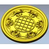 Round Floral Rosette STL for CNC Milling
