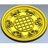 Round Floral Rosette STL for CNC Milling