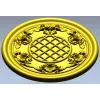 Round Floral Rosette STL for CNC Milling
