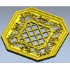 Octagonal Floral Lattice 3D STL for CNC