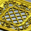 Octagonal Floral Lattice 3D STL for CNC