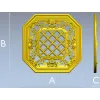 Octagonal Floral Lattice 3D STL for CNC