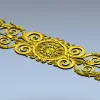 Aurelia Rosette Frieze - STL 3D model for CNC carving