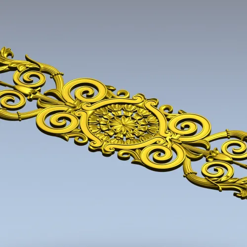 Aurelia Rosette Frieze - STL 3D model for CNC carving