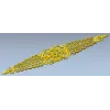 Декоративная 3D модель STL - лента с розеттой для ЧПУ