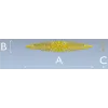 Декоративная 3D модель STL - лента с розеттой для ЧПУ