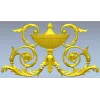 Acanthus Urn Cartouche - STL 3D model for CNC routing