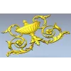 Acanthus Urn Cartouche - STL 3D model for CNC routing