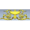 Acanthus Urn Cartouche - STL 3D model for CNC routing