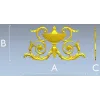 Acanthus Urn Cartouche - STL 3D model for CNC routing
