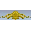 Rococo Shell Cartouche - STL 3D Model for CNC
