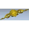 Rococo Shell Cartouche - STL 3D Model for CNC