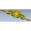 Rococo Shell Cartouche - STL 3D Model for CNC