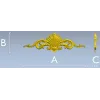 Rococo Shell Cartouche - STL 3D Model for CNC