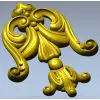 Rococo Acanthus Tassel STL for CNC