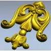 Rococo Acanthus Tassel STL for CNC