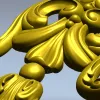 Rococo Acanthus Tassel STL for CNC