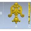 Rococo Acanthus Tassel STL for CNC