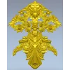 Акантовый картуш с розами - 3D модель STL для ЧПУ