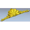 Shell & Garland Crest - STL 3D model for CNC carving