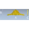 Shell & Garland Crest - STL 3D model for CNC carving