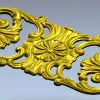 Барочный картуш с розеткой - 3D модель STL для ЧПУ