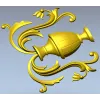 Акантовая урна - 3D модель STL для ЧПУ резьбы по дереву