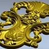 Рокайльный картуш - декоративная stl модель для ЧПУ