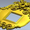 Ornate Dove Crest Frame STL for CNC