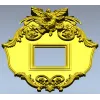 Ornate Dove Crest Frame STL for CNC