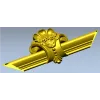 Центральный картуш "Раковина и завитки" - 3D модель STL для ЧПУ