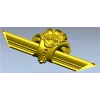 Центральный картуш "Раковина и завитки" - 3D модель STL для ЧПУ