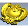 Барочный картуш STL для ЧПУ - рельефная накладка
