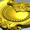 Барочный картуш STL для ЧПУ - рельефная накладка