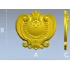 Барочный картуш STL для ЧПУ - рельефная накладка