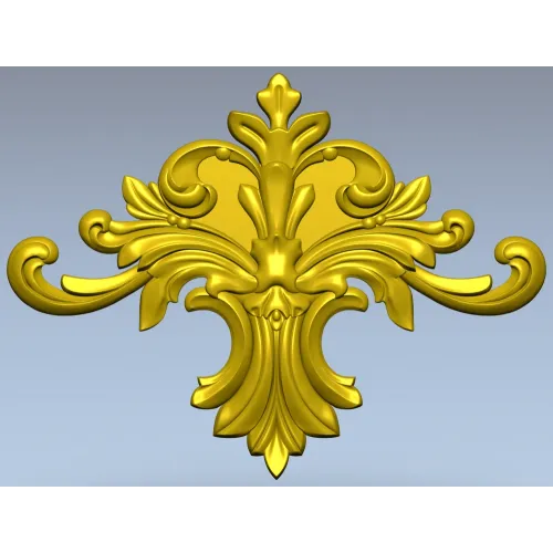 Резной картуш с акантом - 3D модель STL для ЧПУ