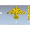Резной картуш с акантом - 3D модель STL для ЧПУ