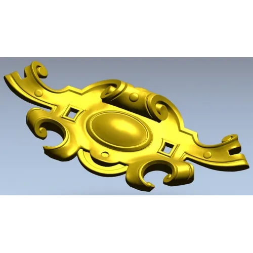 Rococo Cartouche 3D STL for CNC