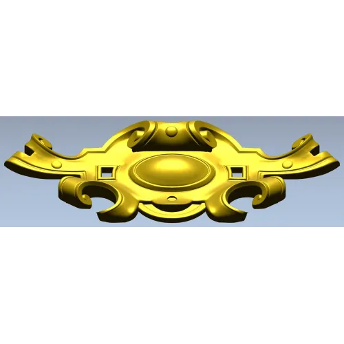 Rococo Cartouche 3D STL for CNC