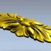 Листовой картуш для ЧПУ - 3D модель STL для декоративной накладки