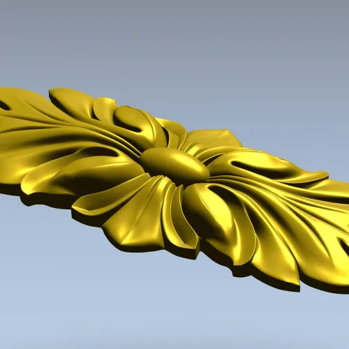 Листовой картуш для ЧПУ - 3D модель STL для декоративной накладки
