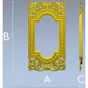 Декоративная рамка в классическом стиле - 3D модель STL для ЧПУ