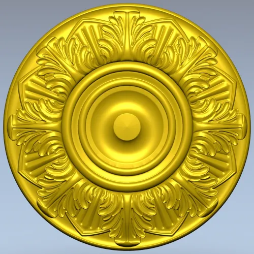 Classical Acanthus Rosette - STL 3D Model for CNC