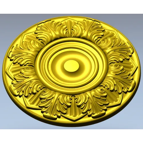 Classical Acanthus Rosette - STL 3D Model for CNC