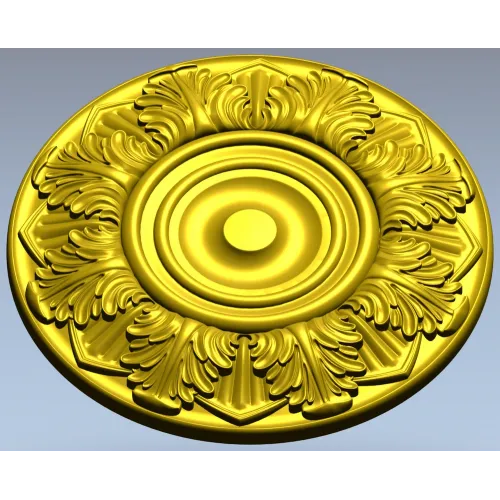 Classical Acanthus Rosette - STL 3D Model for CNC