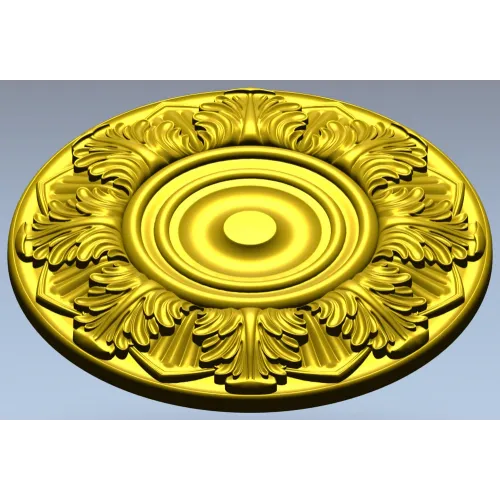 Classical Acanthus Rosette - STL 3D Model for CNC