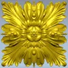 Acanthus Star Rosette - STL 3D model for CNC carving